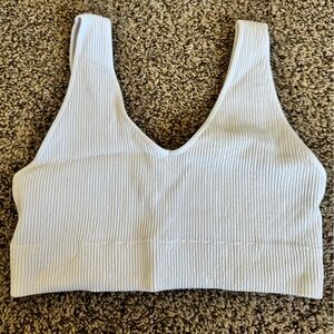Aerie ribbed white sports bra, XL, like new